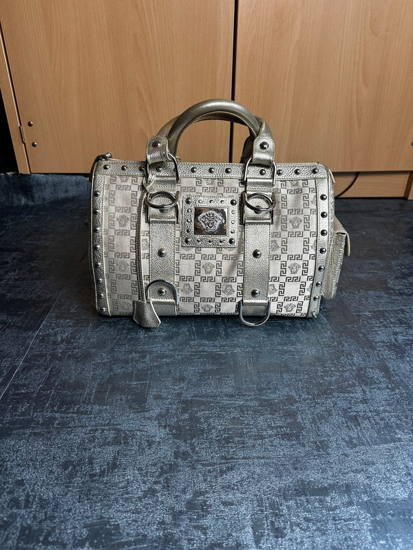 Versace Handtasche Silber Gold