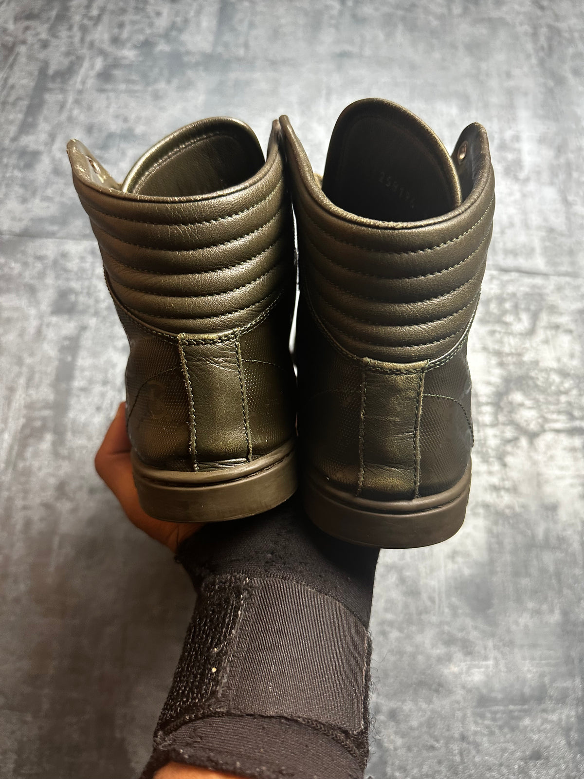 Gucci High Top Sneaker Khaki (36 WOMEN)