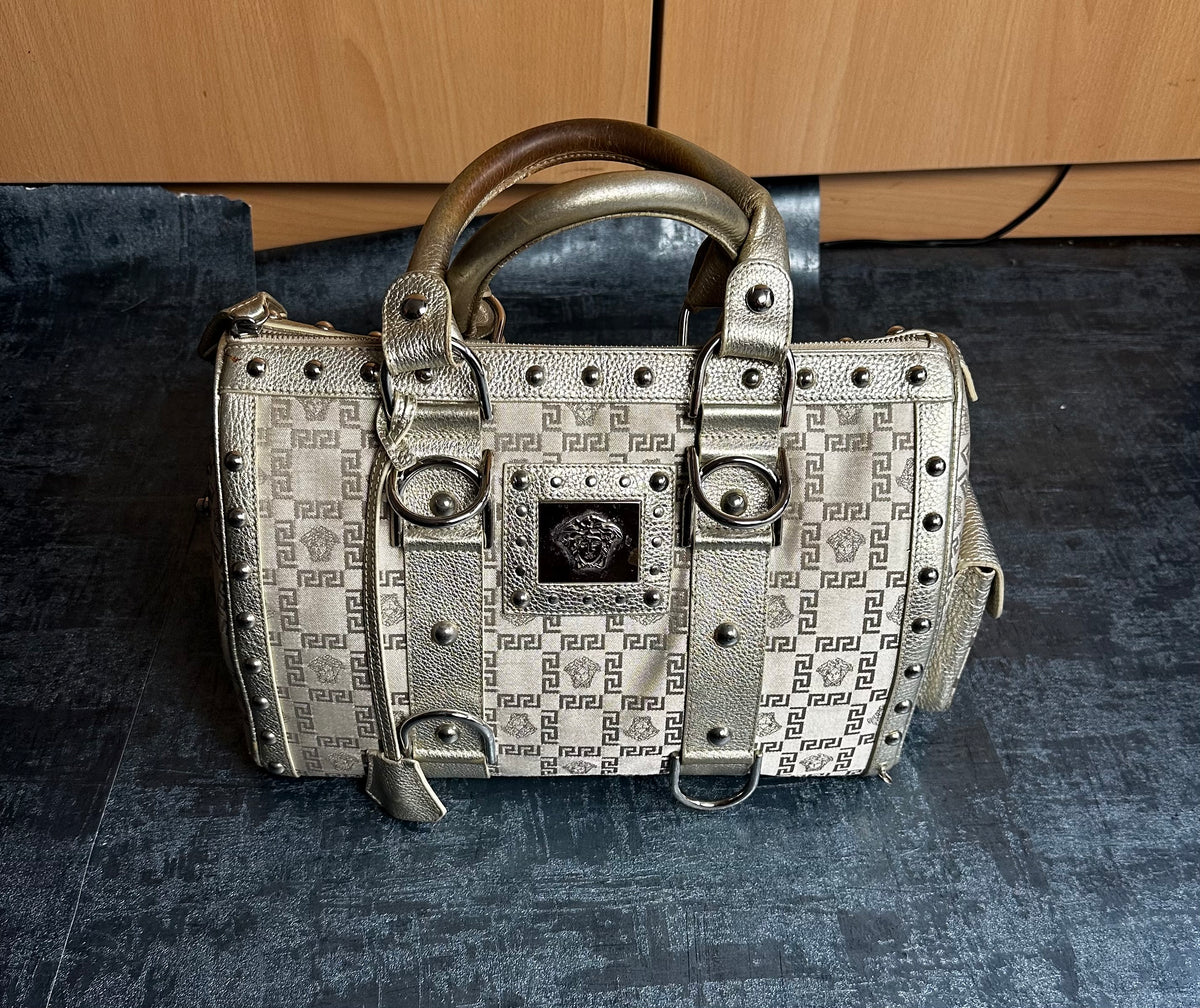 Versace Handtasche Silber Gold