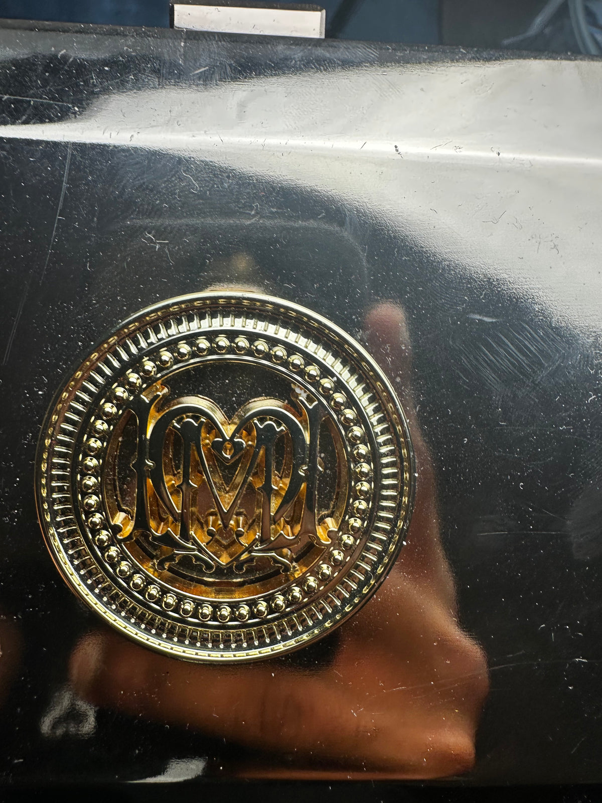 Love Moschino Gold Clutch