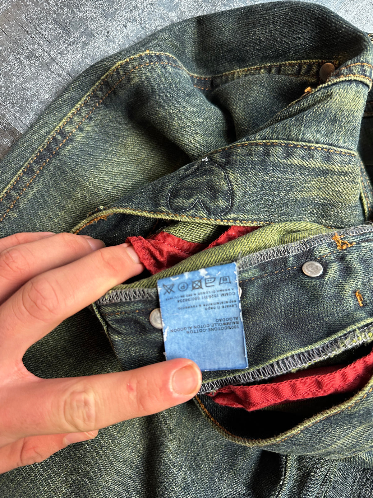 Moschino Mud Wash Jeans (L MEN)