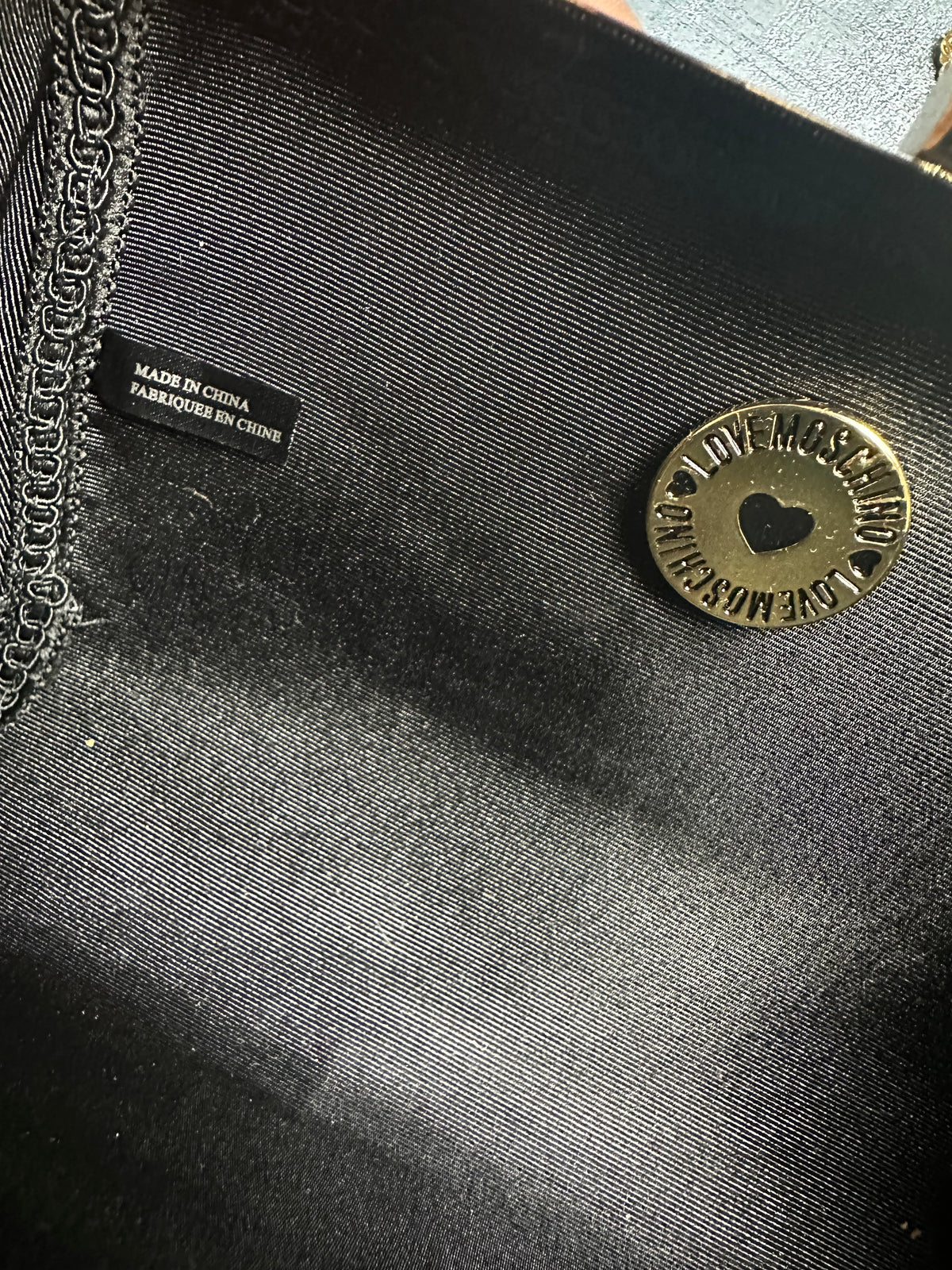 Love Moschino Gold Clutch