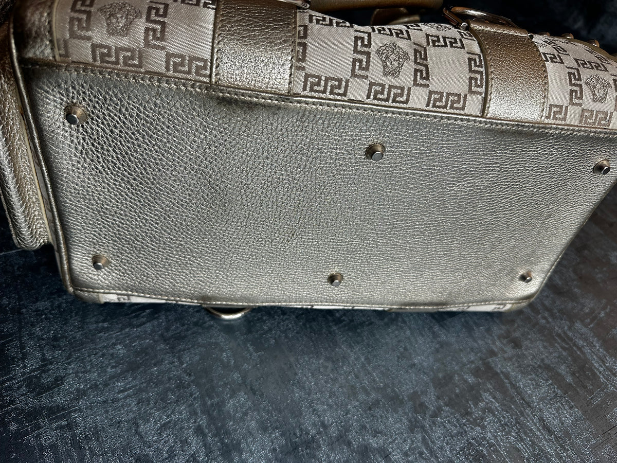 Versace Handtasche Silber Gold
