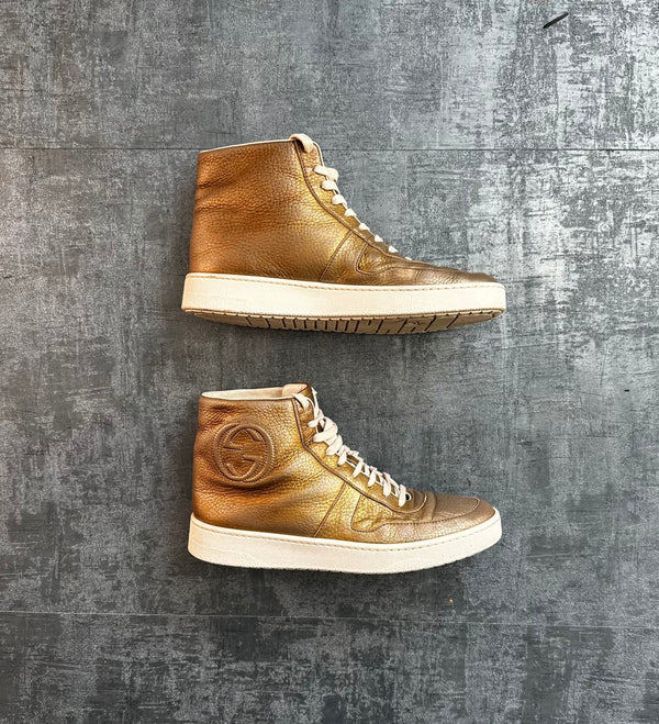 Gucci Sneaker Gold (38 1/2 WOMEN)