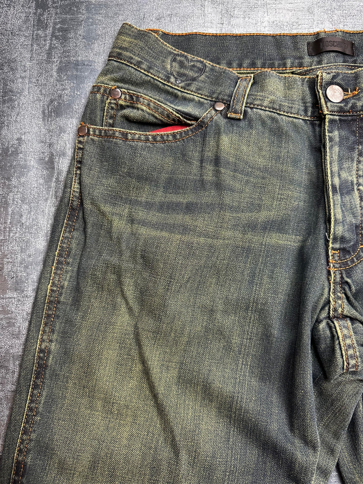 Moschino Mud Wash Jeans (L MEN)
