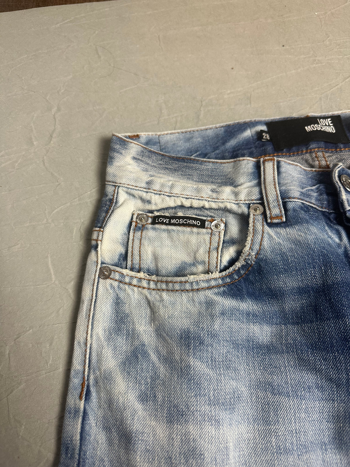 Moschino Straight Fit Jeans Size XS Herren