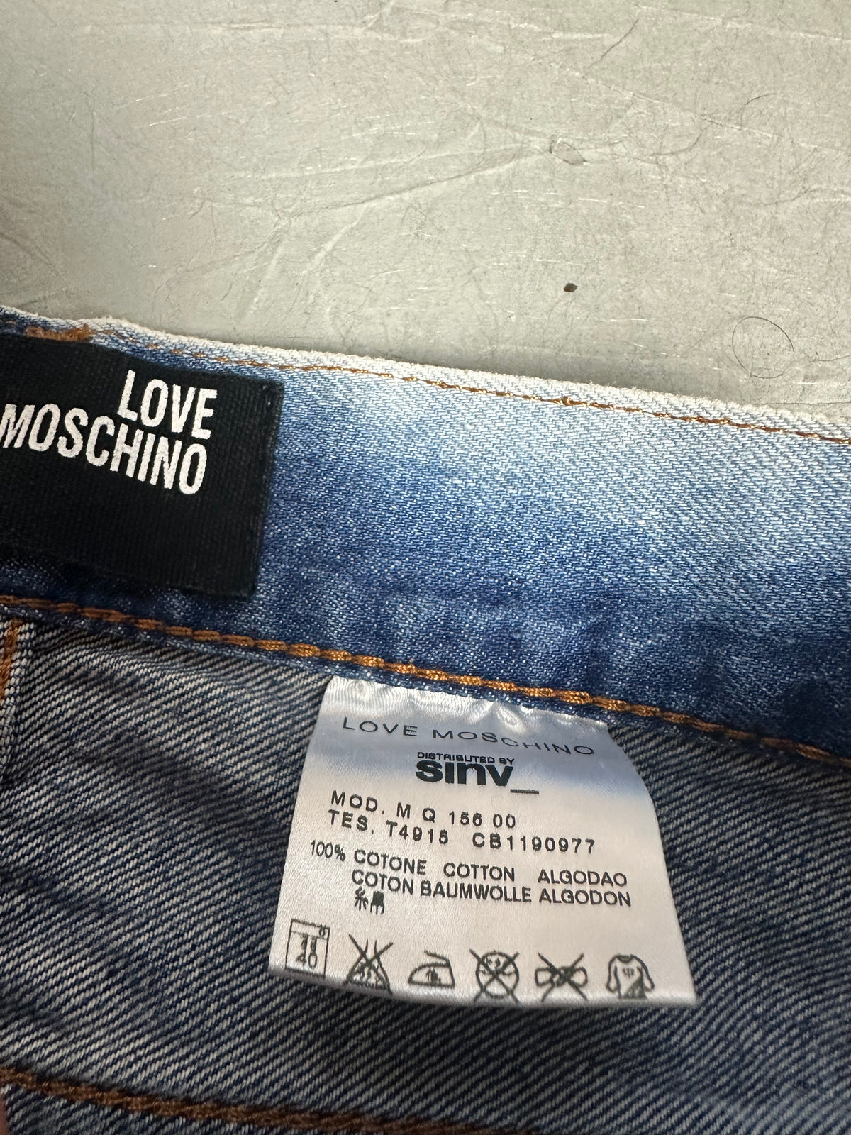 Moschino Straight Fit Jeans Size XS Herren