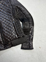 Prada Damen Lederjacke mit Fell (M WOMEN)