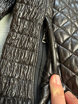 Prada Damen Lederjacke mit Fell (M WOMEN)