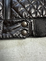 Prada Damen Lederjacke mit Fell (M WOMEN)