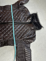 Prada Damen Lederjacke mit Fell (M WOMEN)