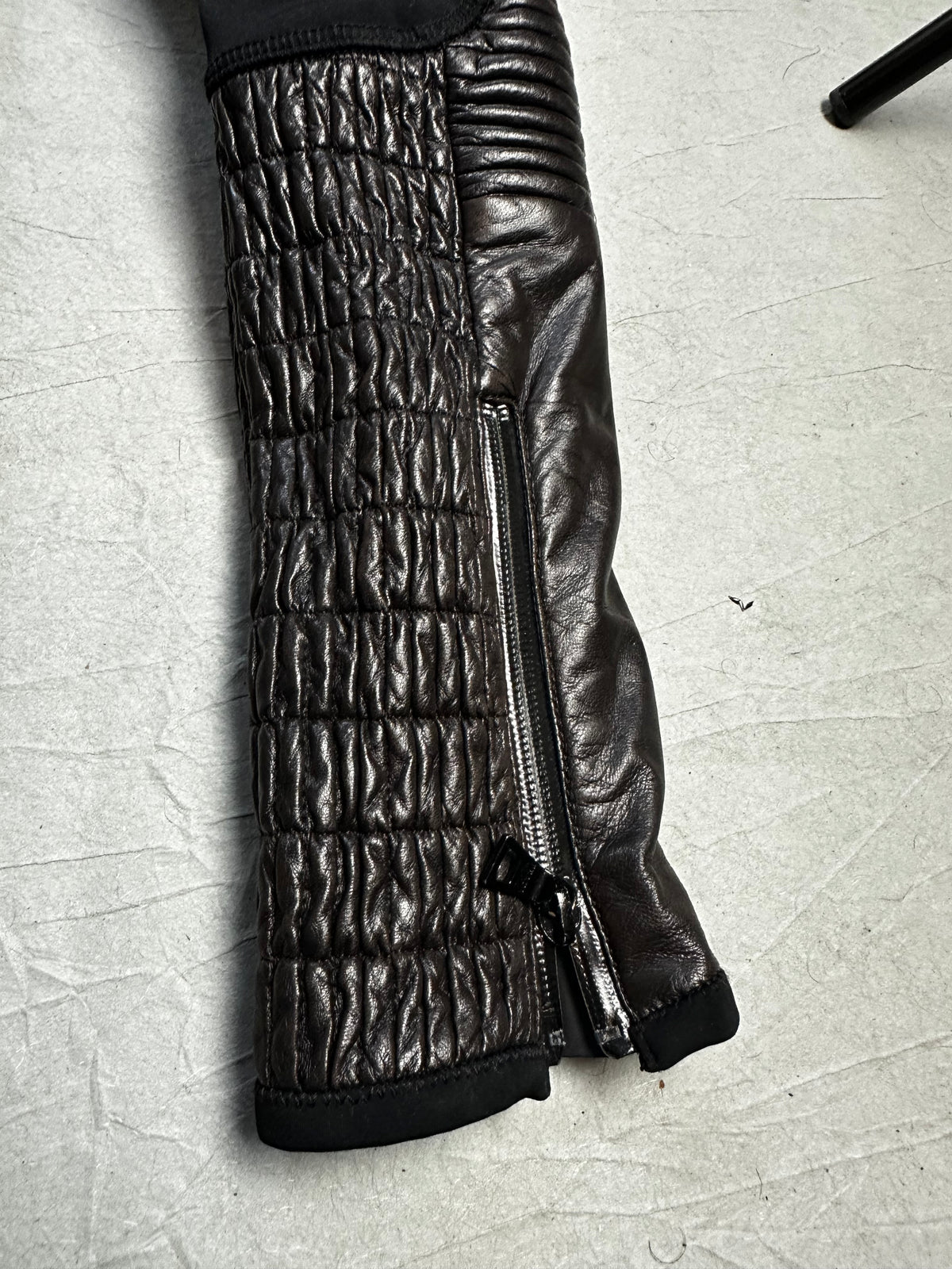 Prada Damen Lederjacke mit Fell (M WOMEN)
