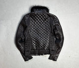 Prada Damen Lederjacke mit Fell (M WOMEN)