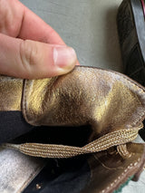 Golden High Top Gucci Monogram Sneaker (37 WOMEN)