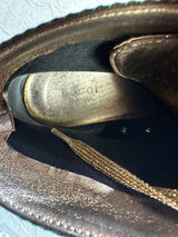 Golden High Top Gucci Monogram Sneaker (37 WOMEN)